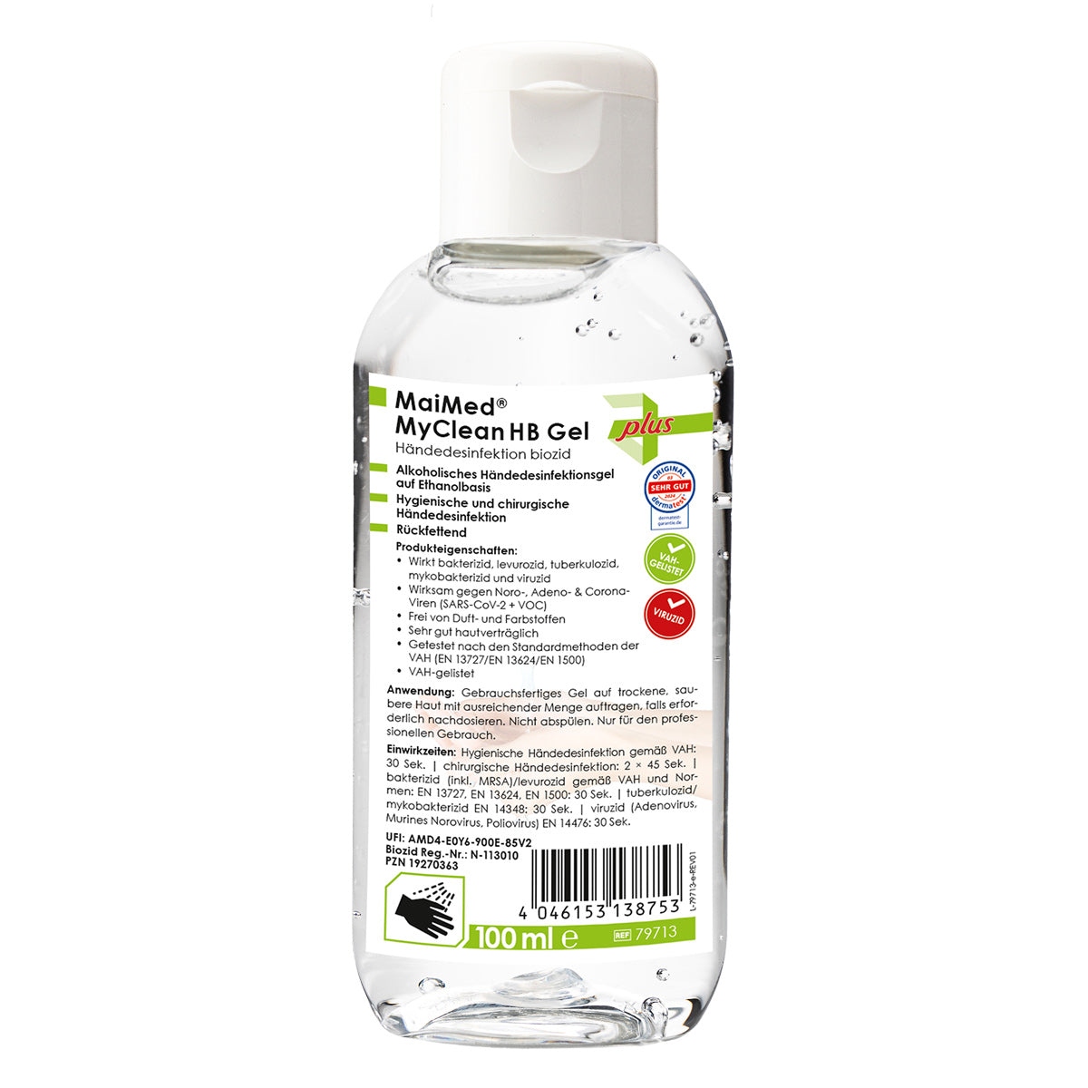 MaiMed MyClean HB Gel Händedesinfektion (1X100 ML)