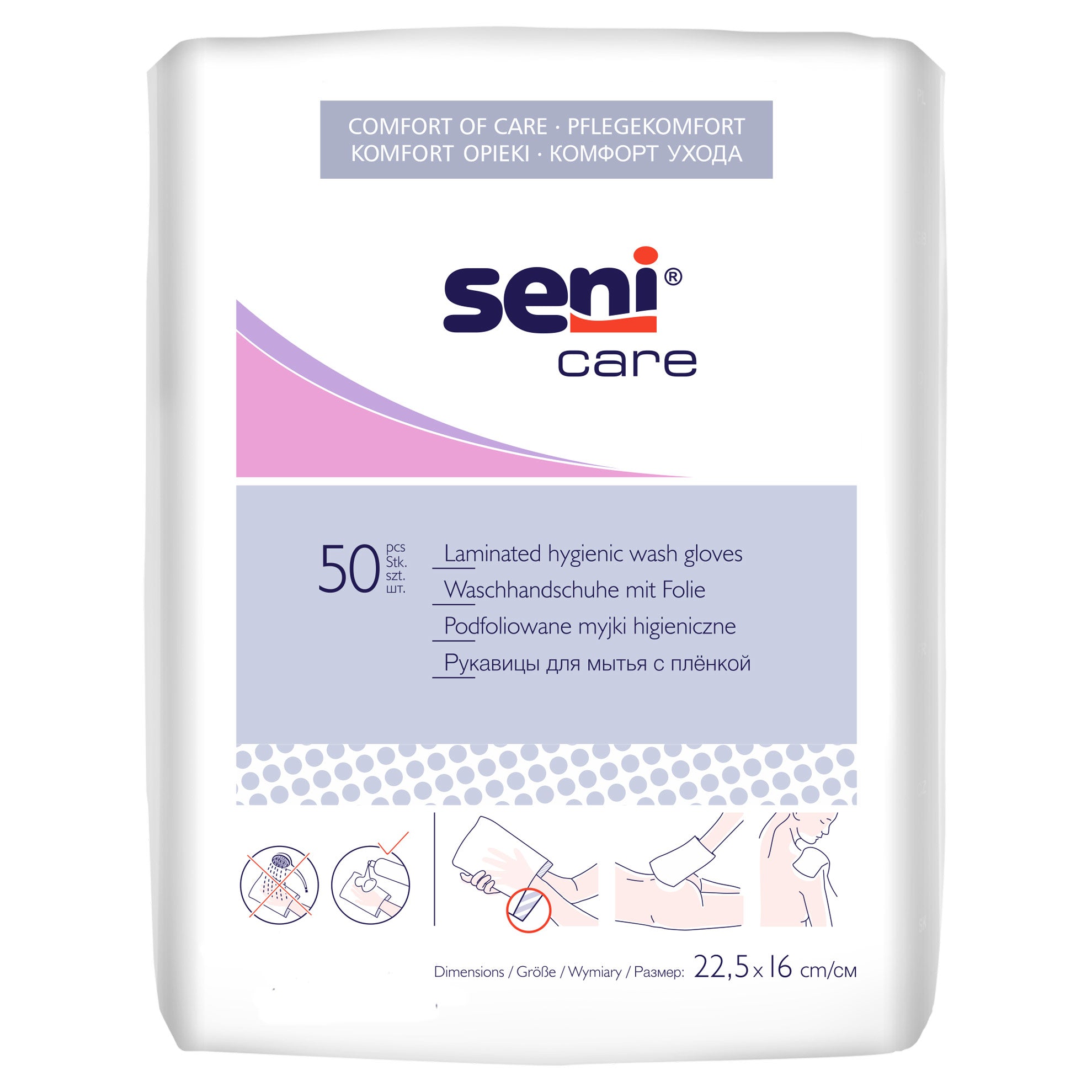 Seni Care Waschhandschuh Foliert (50 STK.)