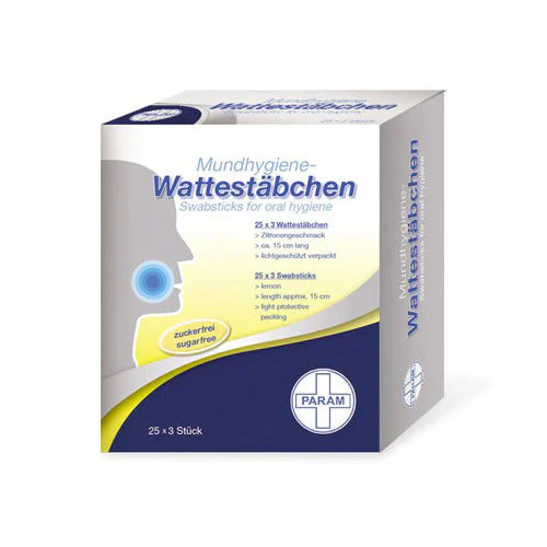 Mundhygiene-Wattestäbchen 75 Stück