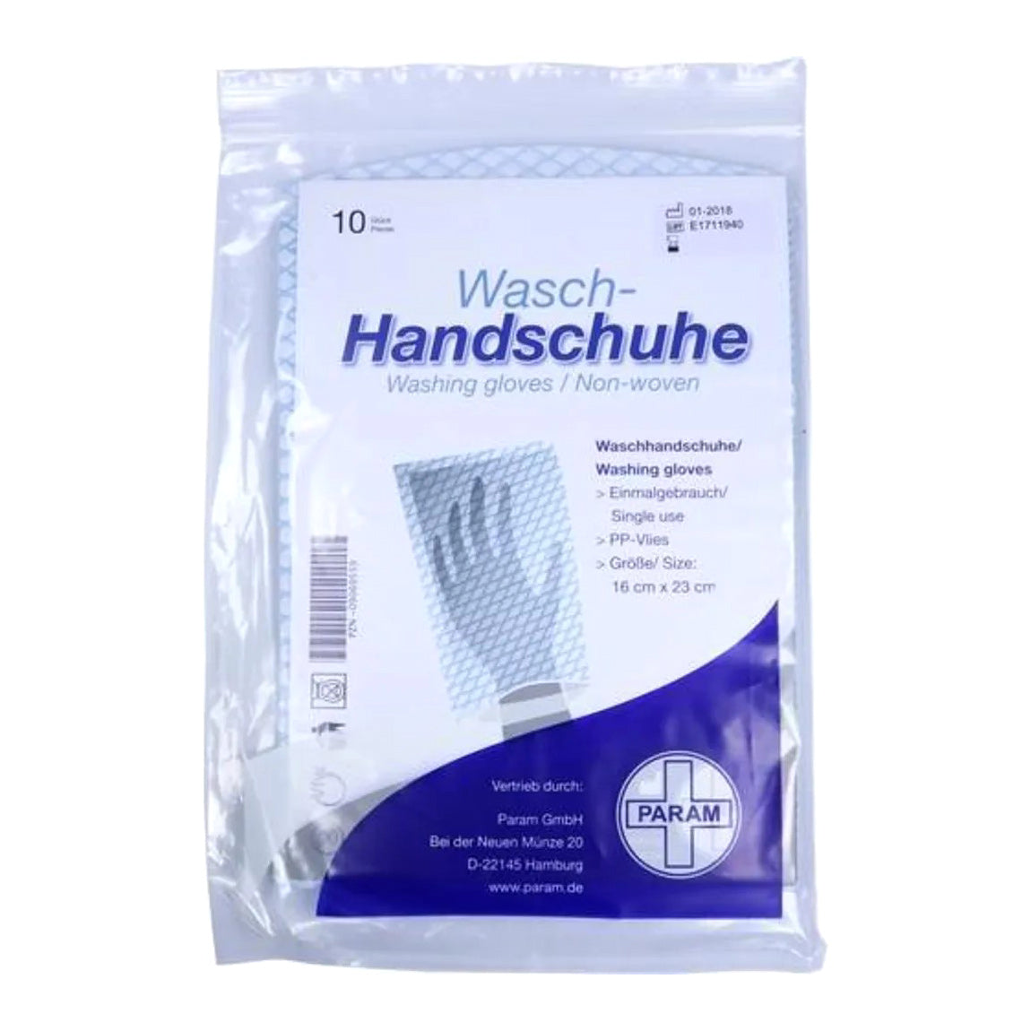 Waschhandschuh Vlies