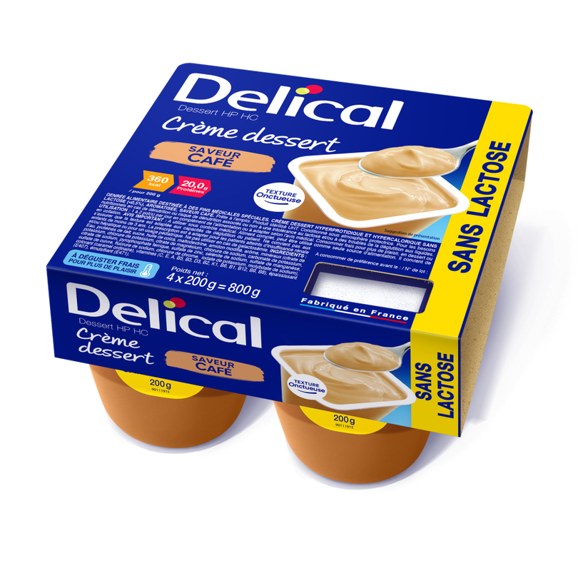 Delical Dessertcreme HP HC Laktosefrei, Kaffee (1X24 STK.)