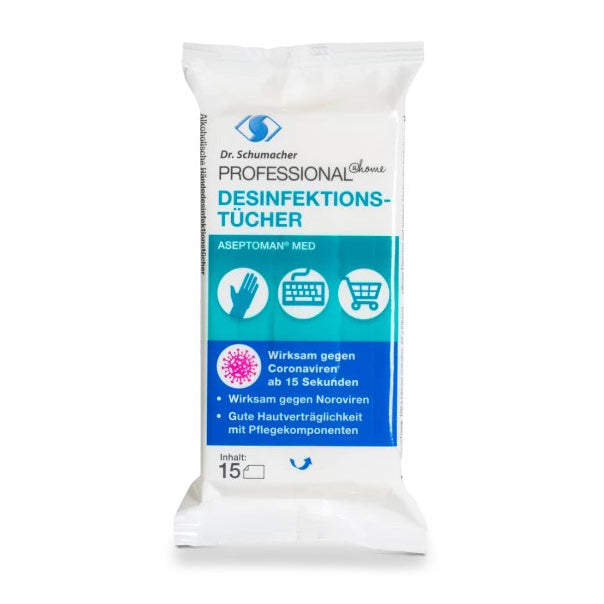 Dr. Schumacher PROFESSIONAL@home Desinfektionstücher (15 STK.)